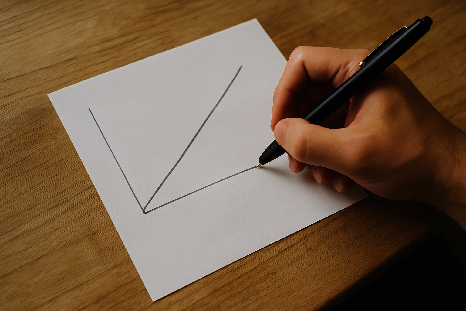 Diagramm, das biologisches Alter mit kalendarischem Alter in einem Testergebnis vergleicht
