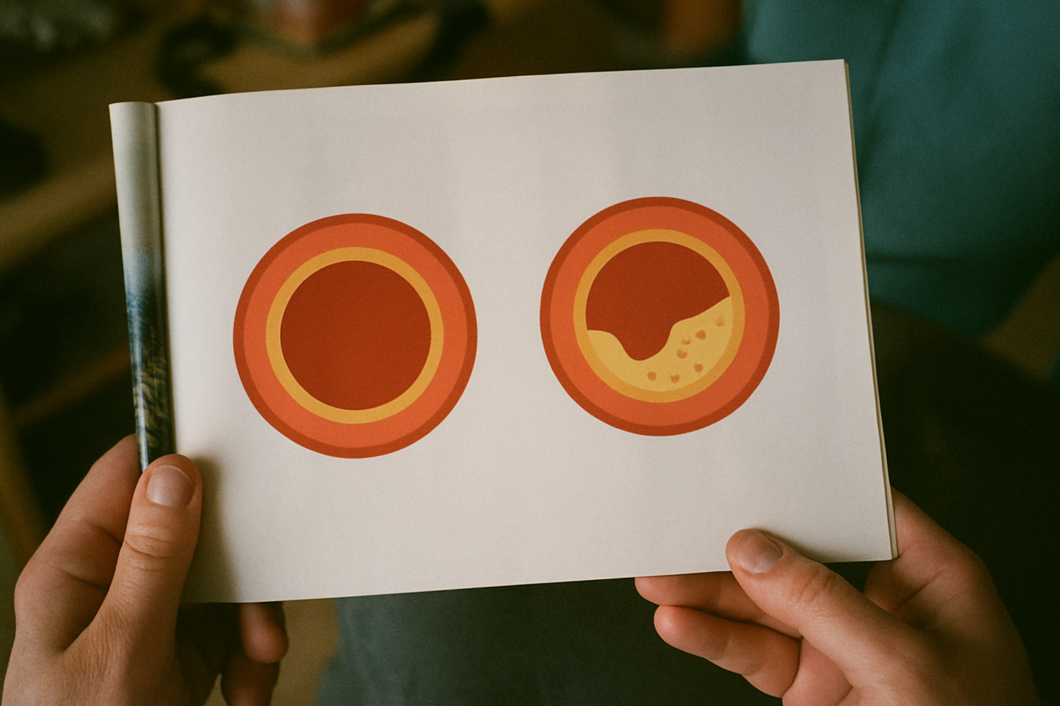 Illustration einer Arterie, die die Bedeutung des Homocystein-Managements für Herz und Gefäße zeigt